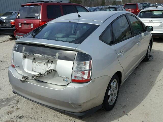 JTDKB20U653124992 - 2005 TOYOTA PRIUS SILVER photo 4