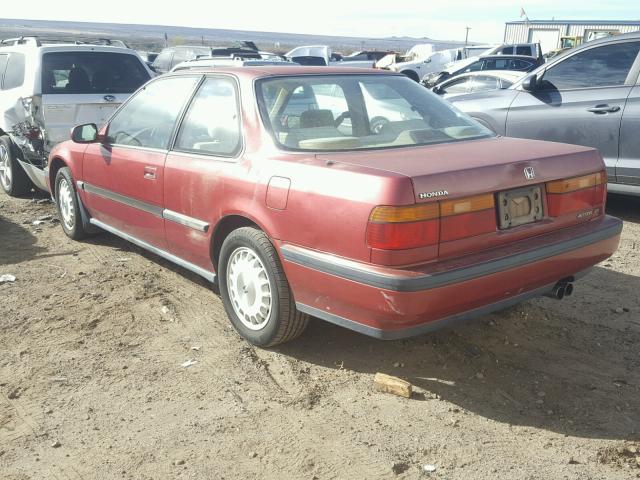 1HGCB7162LA066441 - 1990 HONDA ACCORD EX MAROON photo 3