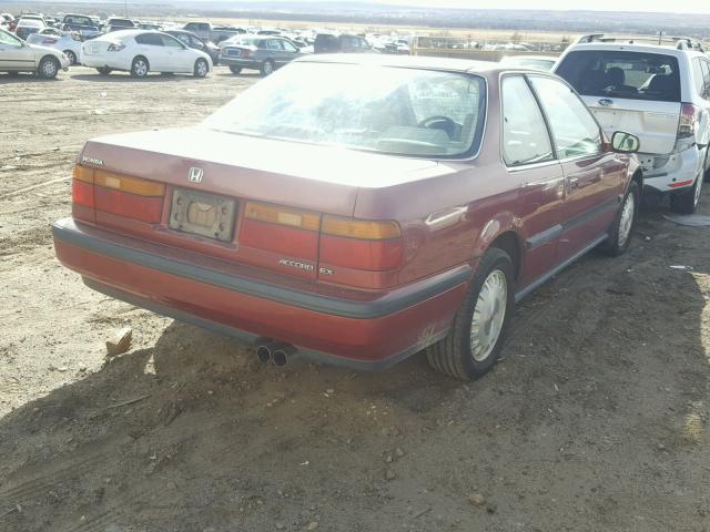 1HGCB7162LA066441 - 1990 HONDA ACCORD EX MAROON photo 4