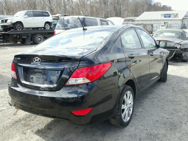 KMHCU4AE5DU312828 - 2013 HYUNDAI ACCENT GLS BLACK photo 4