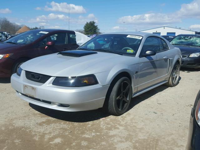 1FAFP42X22F163150 - 2002 FORD MUSTANG GT SILVER photo 2
