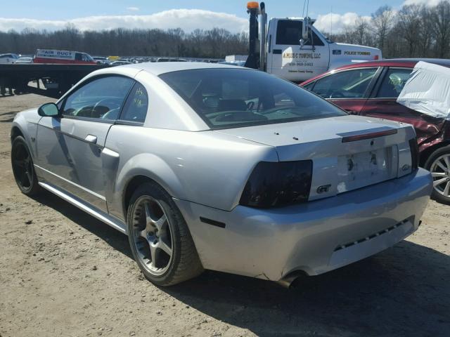 1FAFP42X22F163150 - 2002 FORD MUSTANG GT SILVER photo 3