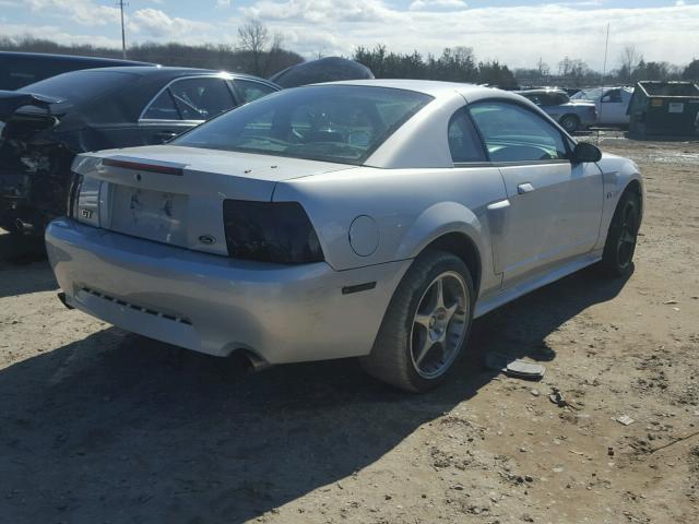 1FAFP42X22F163150 - 2002 FORD MUSTANG GT SILVER photo 4