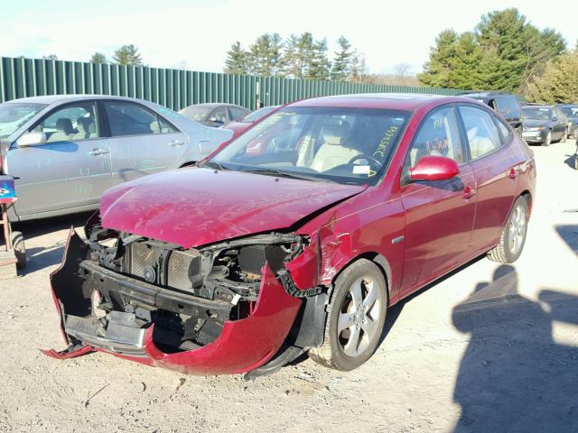 KMHDU46D37U239435 - 2007 HYUNDAI ELANTRA GL RED photo 2