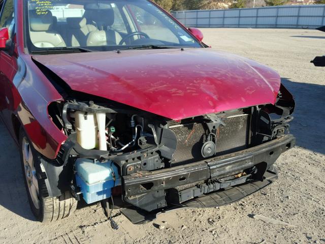 KMHDU46D37U239435 - 2007 HYUNDAI ELANTRA GL RED photo 9