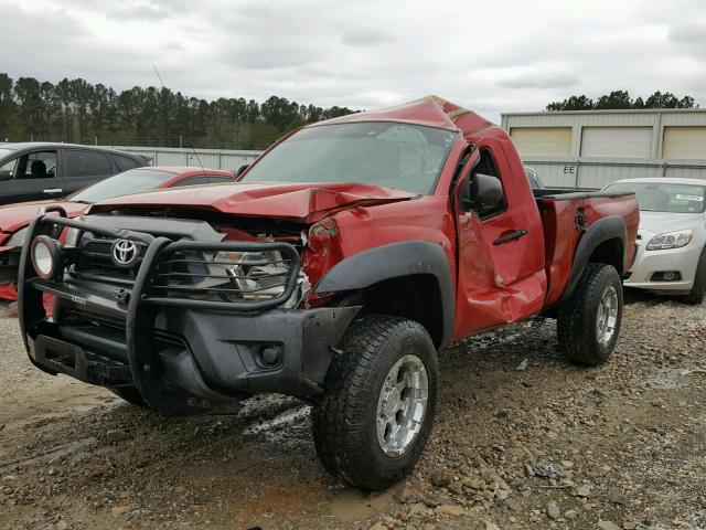 5TFPX4EN6EX019284 - 2014 TOYOTA TACOMA RED photo 2