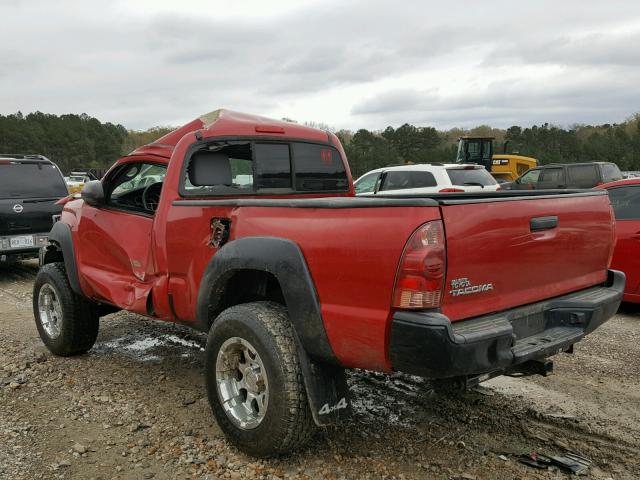 5TFPX4EN6EX019284 - 2014 TOYOTA TACOMA RED photo 3