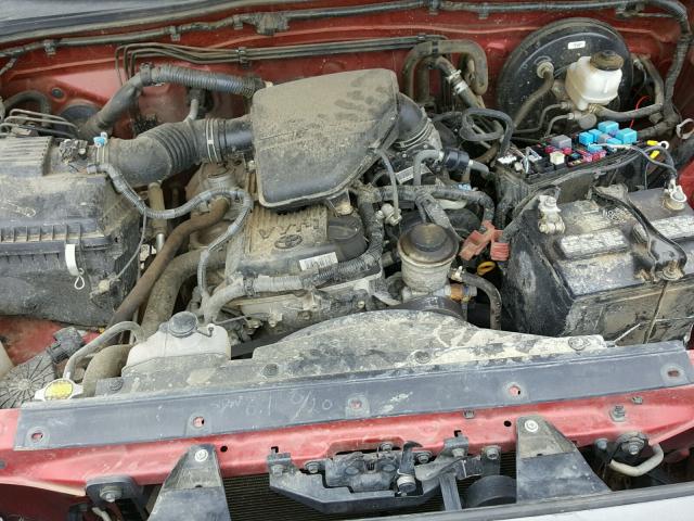 5TFPX4EN6EX019284 - 2014 TOYOTA TACOMA RED photo 7