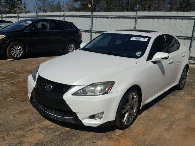 JTHBK262095106180 - 2009 LEXUS IS 250 WHITE photo 2