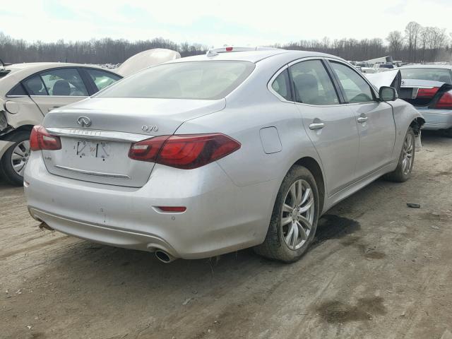 JN1BY1AR4HM770679 - 2017 INFINITI Q70 3.7 SILVER photo 4