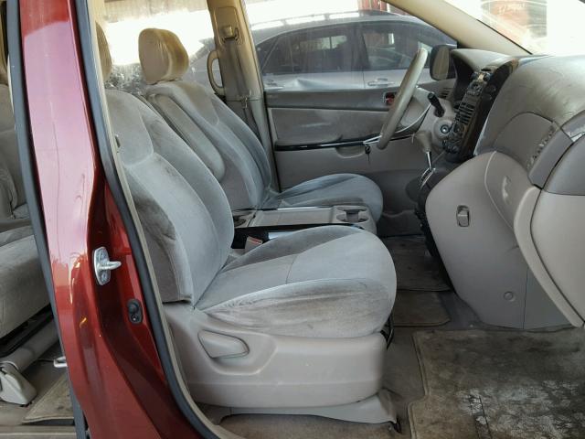 5TDZA23C64S005566 - 2004 TOYOTA SIENNA CE BURGUNDY photo 5