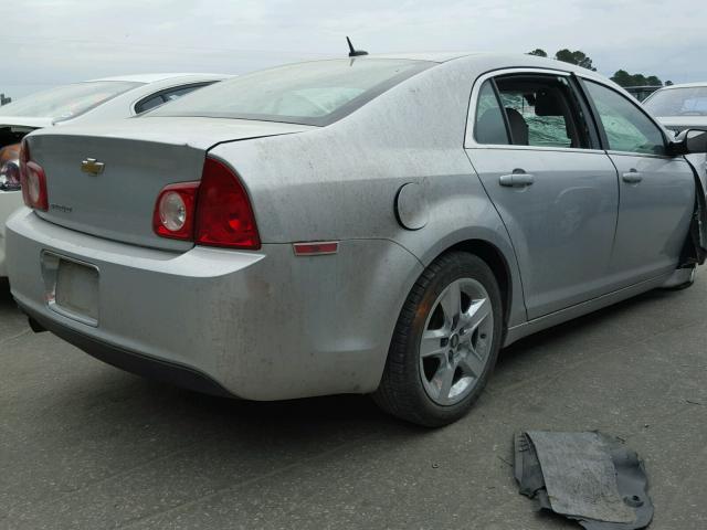 1G1ZC5EB8AF140441 - 2010 CHEVROLET MALIBU 1LT SILVER photo 4