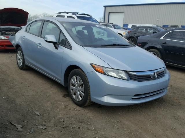 19XFB2F54CE005734 - 2012 HONDA CIVIC LX BLUE photo 1