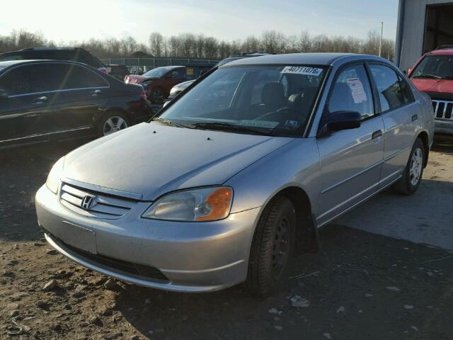 1HGES16571L011555 - 2001 HONDA CIVIC LX SILVER photo 1