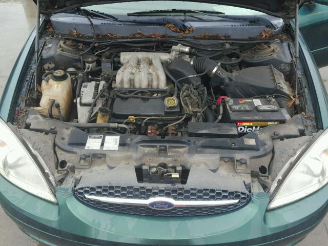 1FAFP5822YG212299 - 2000 FORD TAURUS SE GREEN photo 7