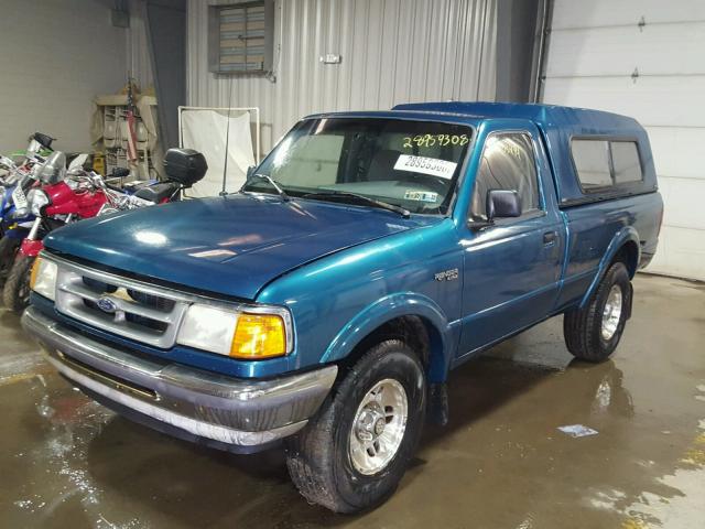 1FTCR11X8STA60596 - 1995 FORD RANGER TURQUOISE photo 2
