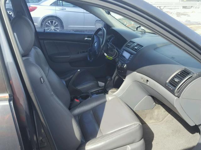 1HGCM66515A009574 - 2005 HONDA ACCORD EX GRAY photo 5