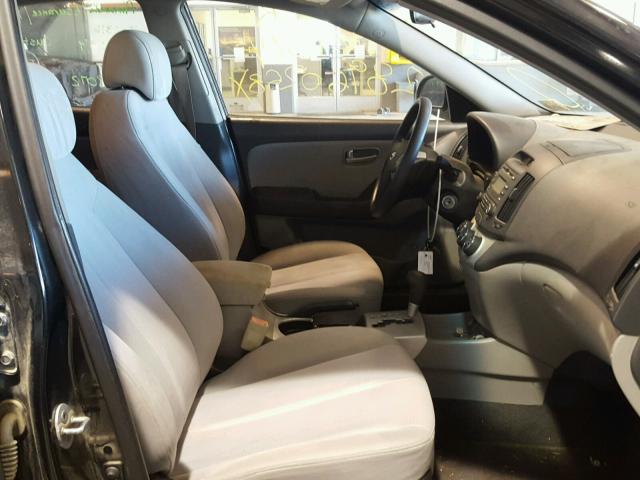 KMHDU46D89U743854 - 2009 HYUNDAI ELANTRA GL BLACK photo 5