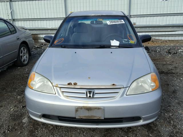 2HGES16502H541266 - 2002 HONDA CIVIC LX SILVER photo 7