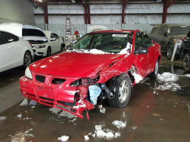 1G2NF52E33C150279 - 2003 PONTIAC GRAND AM S RED photo 2