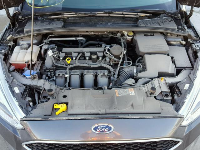 1FADP3F27GL314816 - 2016 FORD FOCUS SE CHARCOAL photo 7