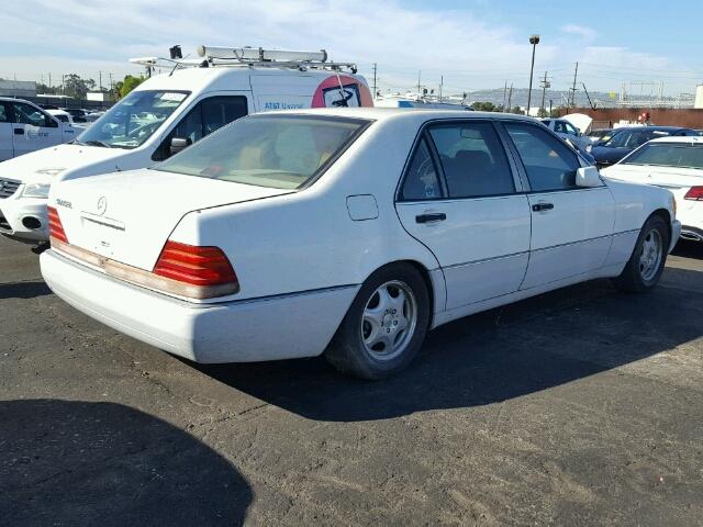 WDBGA51E7NA019423 - 1992 MERCEDES-BENZ 500 SEL WHITE photo 4