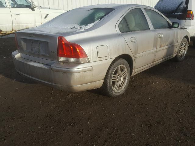 YV1RS592162549989 - 2006 VOLVO S60 2.5T GRAY photo 4