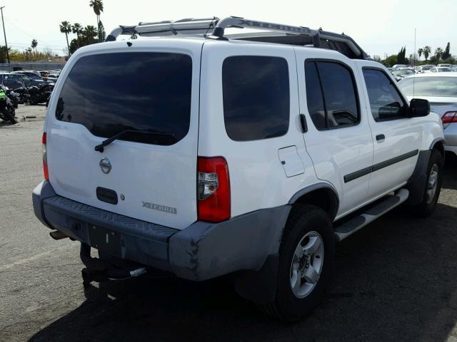 5N1ED28T24C635127 - 2004 NISSAN XTERRA XE WHITE photo 4