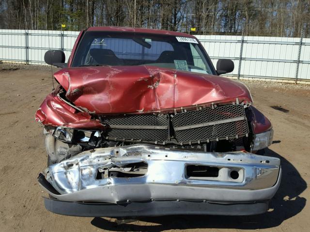 3B7HC13Z1XG221977 - 1999 DODGE RAM 1500 MAROON photo 9