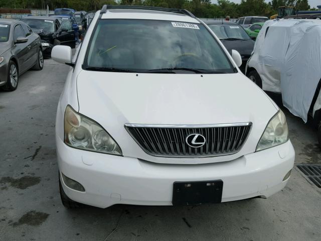 2T2HK31U57C031871 - 2007 LEXUS RX 350 WHITE photo 9