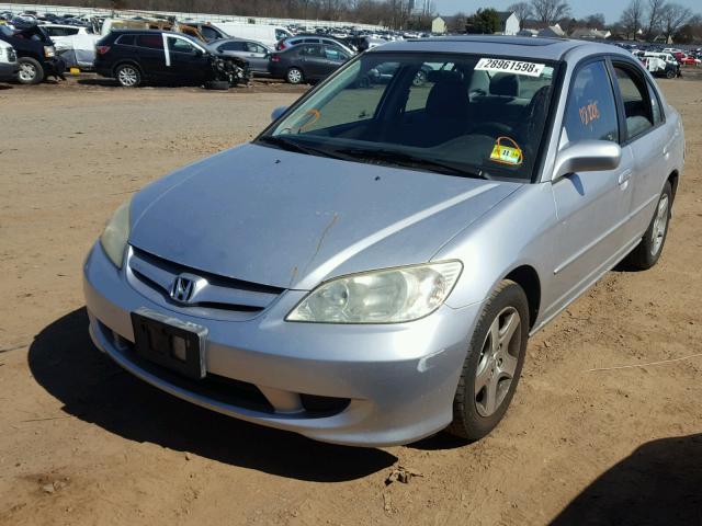 2HGES26715H520101 - 2005 HONDA CIVIC EX SILVER photo 2