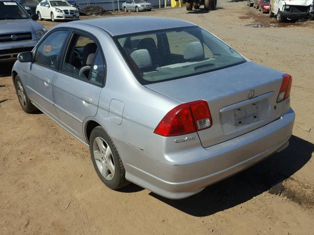 2HGES26715H520101 - 2005 HONDA CIVIC EX SILVER photo 3