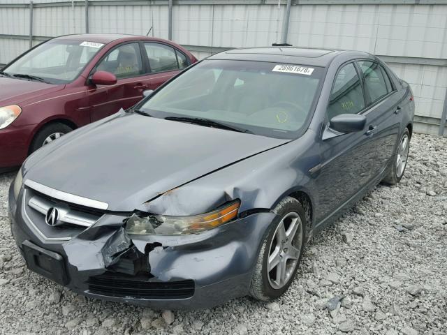 19UUA66254A061775 - 2004 ACURA TL CHARCOAL photo 2