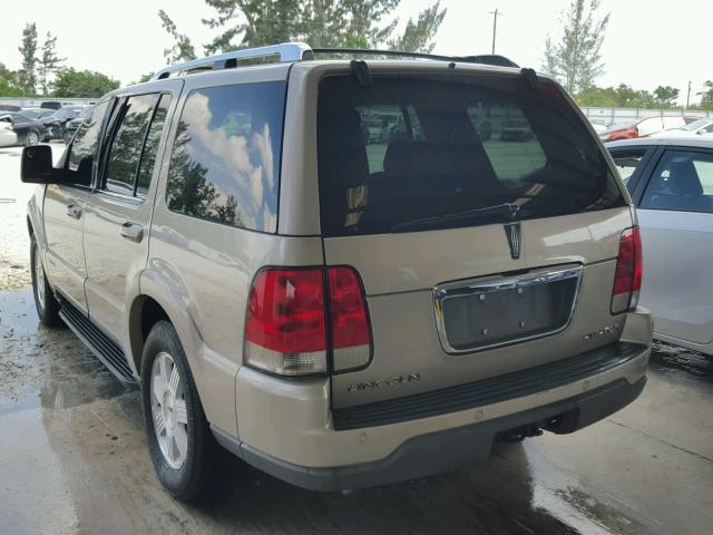 5LMEU68H75ZJ07890 - 2005 LINCOLN AVIATOR 金色 照片 3