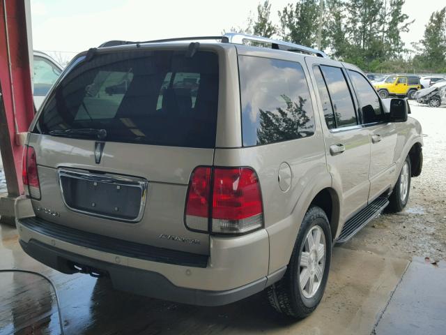 5LMEU68H75ZJ07890 - 2005 LINCOLN AVIATOR 金色 照片 4