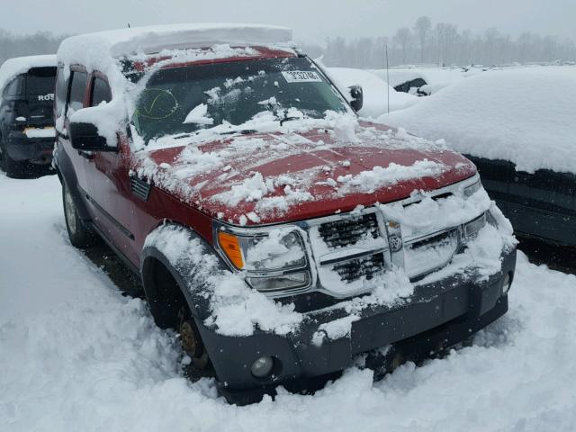 1D8GU28K97W569572 - 2007 DODGE NITRO SXT BURGUNDY photo 1