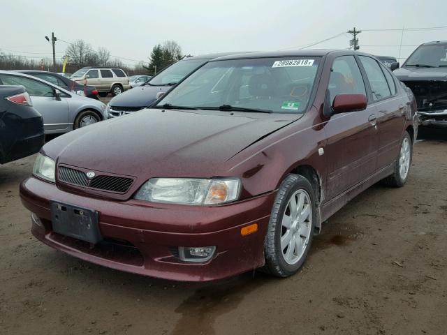 JNKCP11A52T500306 - 2002 INFINITI G20 MAROON photo 2