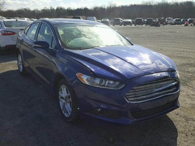 3FA6P0HD6GR295716 - 2016 FORD FUSION SE BLUE photo 1