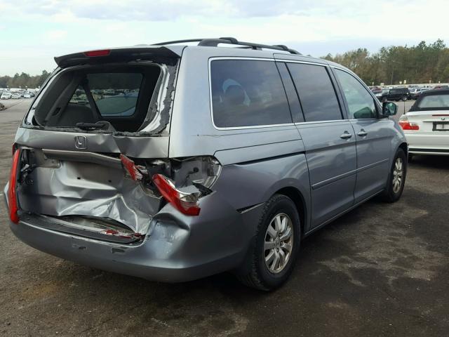 5FNRL38798B101777 - 2008 HONDA ODYSSEY EX BLUE photo 4