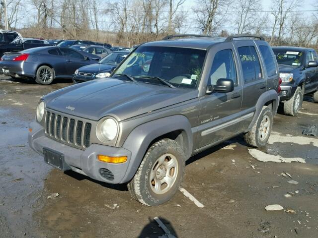 1J4GL48K03W592563 - 2003 JEEP LIBERTY SP TAN photo 2