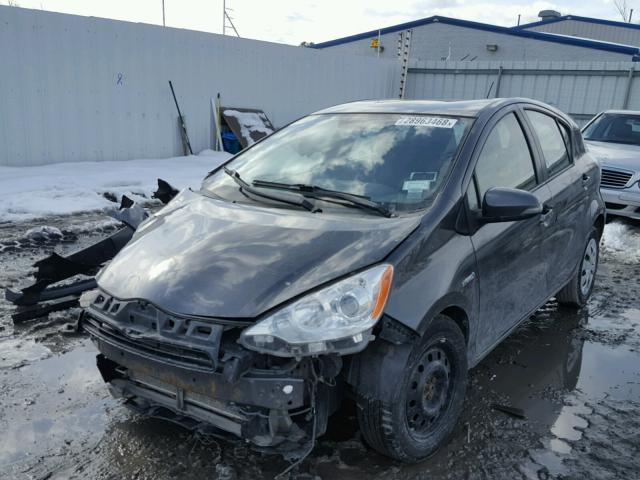 JTDKDTB30C1501443 - 2012 TOYOTA PRIUS C GRAY photo 2