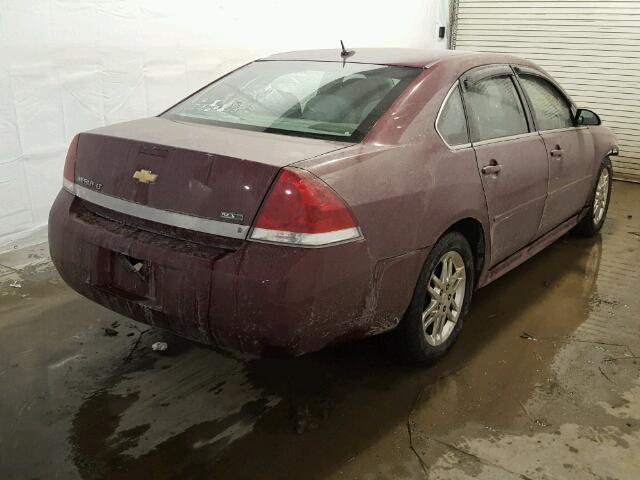 2G1WB5EK3B1229025 - 2011 CHEVROLET IMPALA LT MAROON photo 4