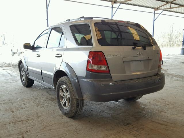 KNDJC733935111860 - 2003 KIA SORENTO EX SILVER photo 3