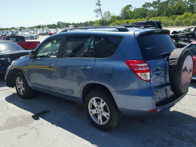 2T3ZF4DVXCW111383 - 2012 TOYOTA RAV4 BLUE photo 3