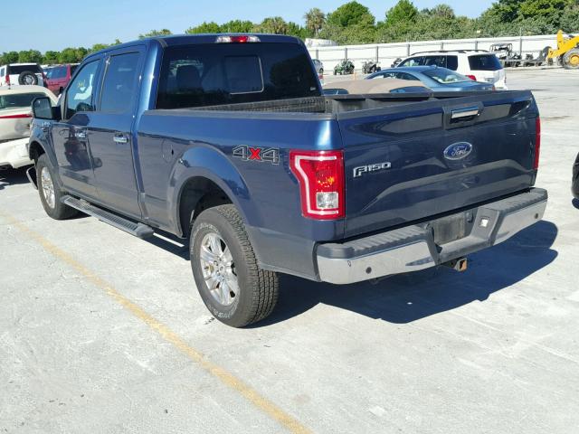 1FTFW1EGXGKF41057 - 2016 FORD F150 SUPER BLUE photo 3