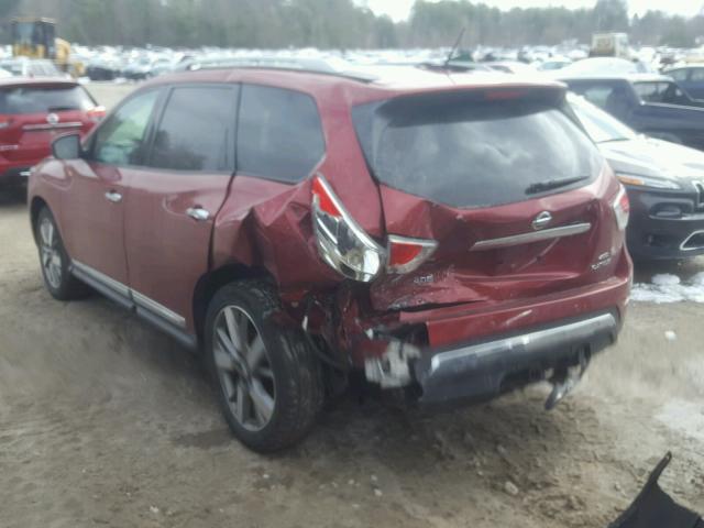 5N1AR2MM0EC650063 - 2014 NISSAN PATHFINDER RED photo 3