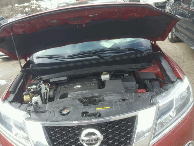 5N1AR2MM0EC650063 - 2014 NISSAN PATHFINDER RED photo 7