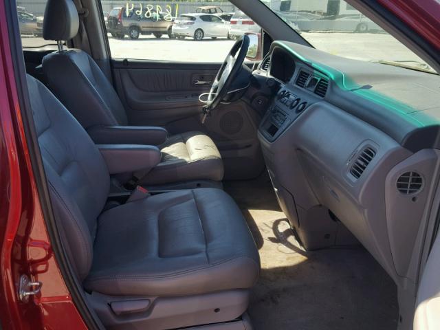 5FNRL18913B135856 - 2003 HONDA ODYSSEY EX RED photo 5