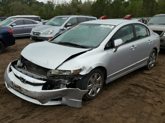 1HGFA16599L010152 - 2009 HONDA CIVIC LX SILVER photo 2