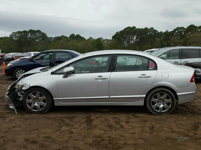 1HGFA16599L010152 - 2009 HONDA CIVIC LX SILVER photo 9